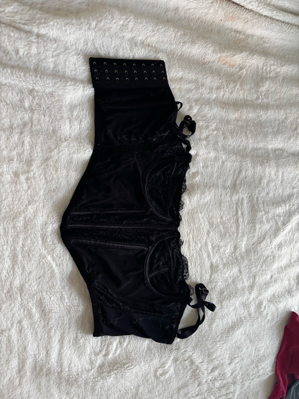 Black Lace Corset Top